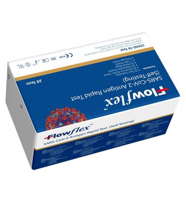 Flowflex Antigen Rapid Test Lateral Flow Self-Testing Kit 25 Pack General Health & Remedies Boots   