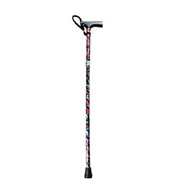 NRS Folding Walking Stick Black Floral General Household Boots   