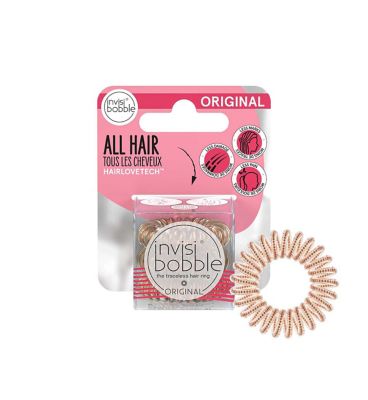 invisibobble ORIGINAL Bronze Hair Ties 3 Pack