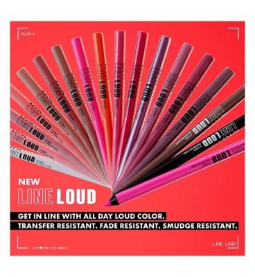 NYX Professional Makeup Longwear Line Loud Matte Lip Liner Body Care Boots   