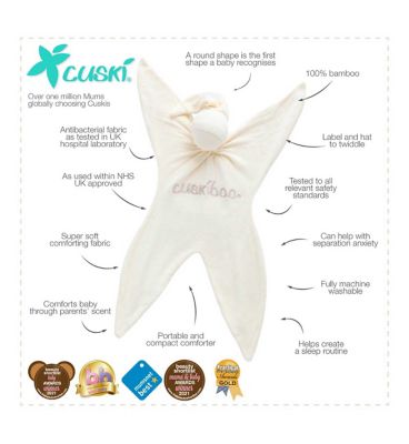 Cuskiboo Cream Baby Comforter Mums Boots   