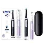 Oral-B iO4 Electric Toothbrushes Black & Lavender - Duo Pack Dental Boots   