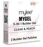 Mylee 5 in 1 Builder Gel Duo (Clear/Peach) Body Care Boots   