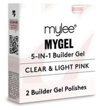 Mylee 5 in 1 Builder Gel Duo (Clear/Light Pink) Body Care Boots   