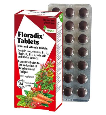 Floradix Iron Tablets 84s GOODS Boots   