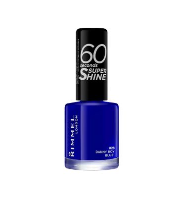 Rimmel 60 Seconds Super Shine Nail Polish Danny Boy Blue