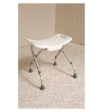 NRS Healthcare Folding Shower Stool, White General Household Boots   