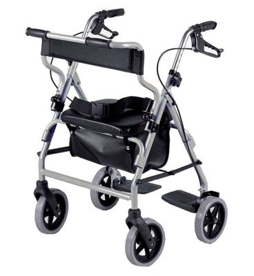 NRS Healthcare A-Series 4-Wheel Rollator – Silver General Household Boots   