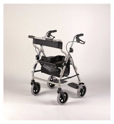 NRS Healthcare A-Series 4-Wheel Rollator – Silver General Household Boots   