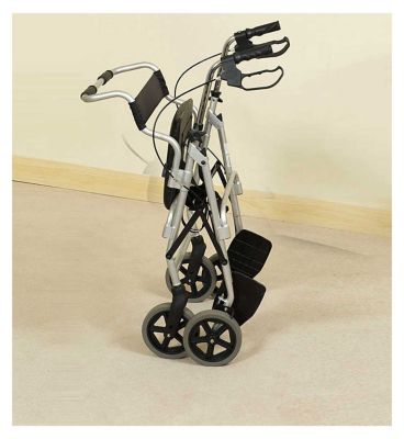 NRS Healthcare A-Series 4-Wheel Rollator – Silver General Household Boots   