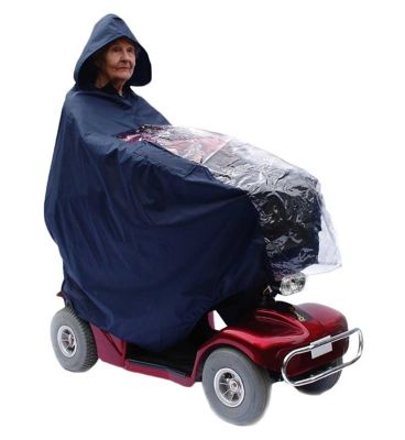 NRS Healthcare Scooter Cape with transparent window, Blue General Household Boots   