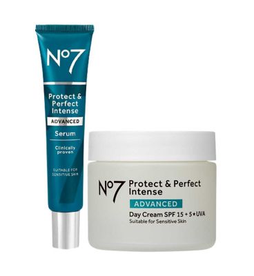No7 Protect & Perfect Intense ADVANCED Day Cream & Serum Bundle GOODS Boots   