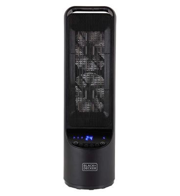 Black & Decker 2KW Digital Ceramic Tower Heater with 12 Hour Timer - McGrocer
