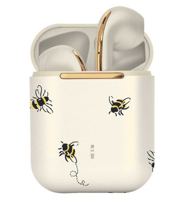 VQ Earbuds Apple-compatible and wireless Cath Kidston Bees Health Care Boots   