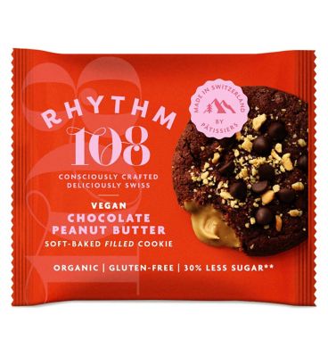 Rhythm 108 Vegan Chocolate Peanut Butter Cookie 50g - McGrocer