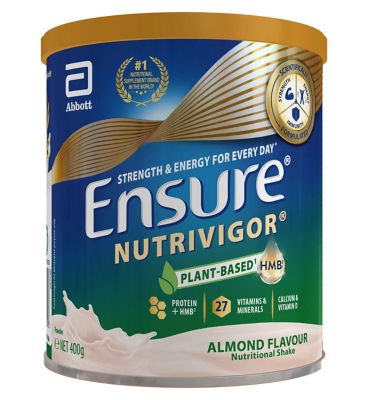 Ensure Nutrivigor Plant-Based Protein Almond Flavour 400g Weight Management Boots   