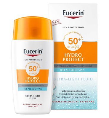 Eucerin Sun Face Hydro Protect Ultra-Light Fluid SPF 50+ 50ml GOODS Boots   