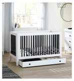 Ickle Bubba Tenby Classic Cot Bed with Under Drawer - Mono GOODS Boots   