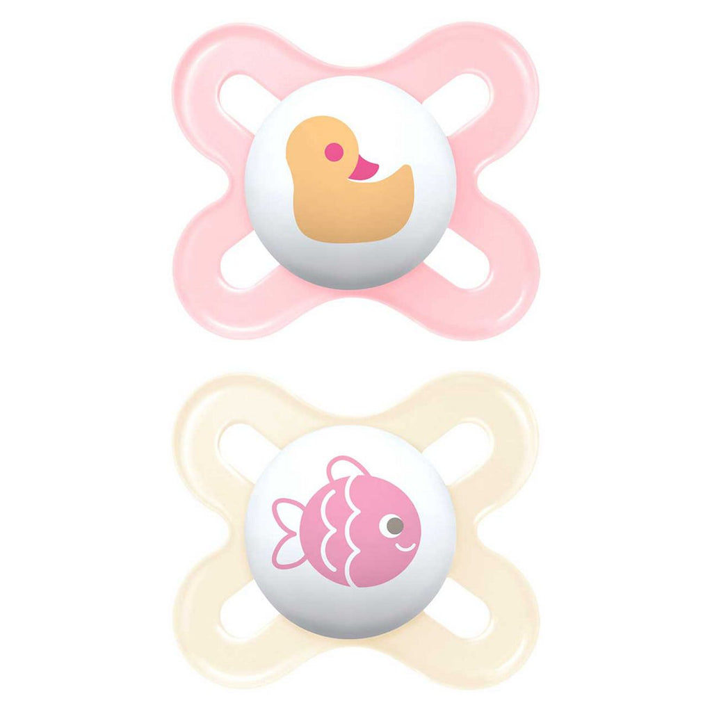 MAM Start 0-2 Months Soother 2 Pack - Pink