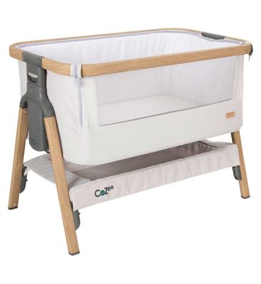 Tutti Bambini Cozee Bedside Crib-Oak/Sterling Silver GOODS Boots   