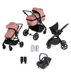 Ickle Bubba Comet 3-in-1 Travel System Black/Dusky Pink/Black/ Pack Size 1 GOODS Boots   