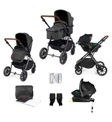 Ickle Bubba Cosmo all-in-one i-Size Travel System Black/Grey/Tan/ Pack Size 1 GOODS Boots   