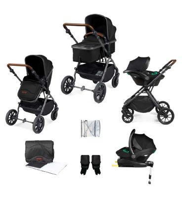 Ickle Bubba Cosmo all-in-one i-Size Travel System Gun Metal/Black/Tan/ Pack Size 1 GOODS Boots   