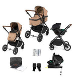 Ickle Bubba Cosmo all-in-one i-Size Travel System Gun Metal/Desert/Tan/ Pack Size 1 GOODS Boots   