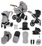 Ickle Bubba Stomp Luxe all-in-one Travel System Silver/Pearl Grey/Tan/ Pack Size 1 GOODS Boots   