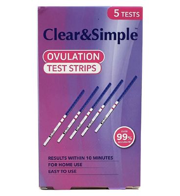 Clear & Simple Ovulation Test Strips - 5 Tests GOODS Boots   