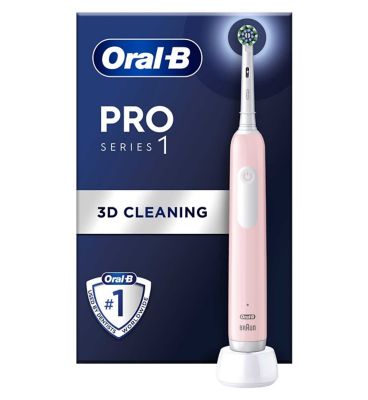 Oral-B Pro 1 Cross Action Electric Toothbrush - Pink GOODS Boots   