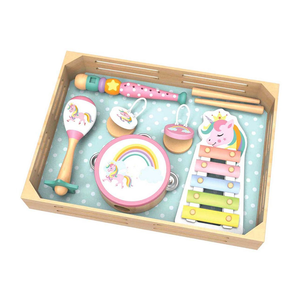 Wooden Tooky Toy Musical Instrument Set - Unicorn