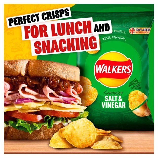 Walkers Salt & Vinegar Crisps Free from M&S   