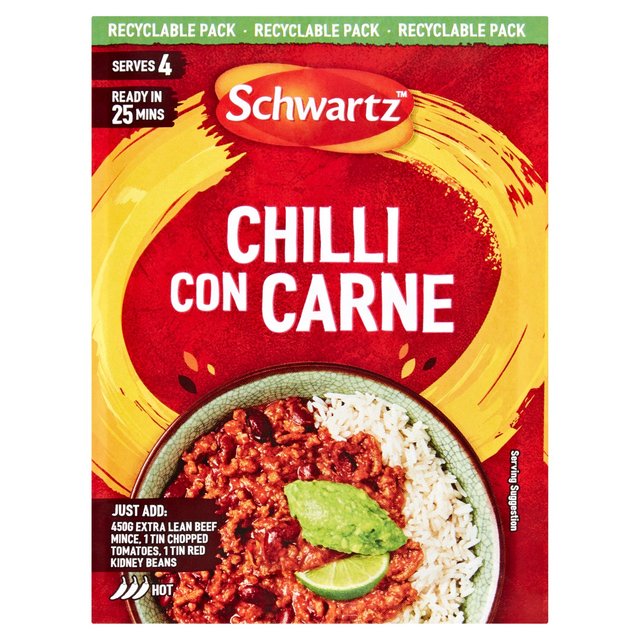 Schwartz Chilli Con Carne Mix WORLD FOODS M&S   