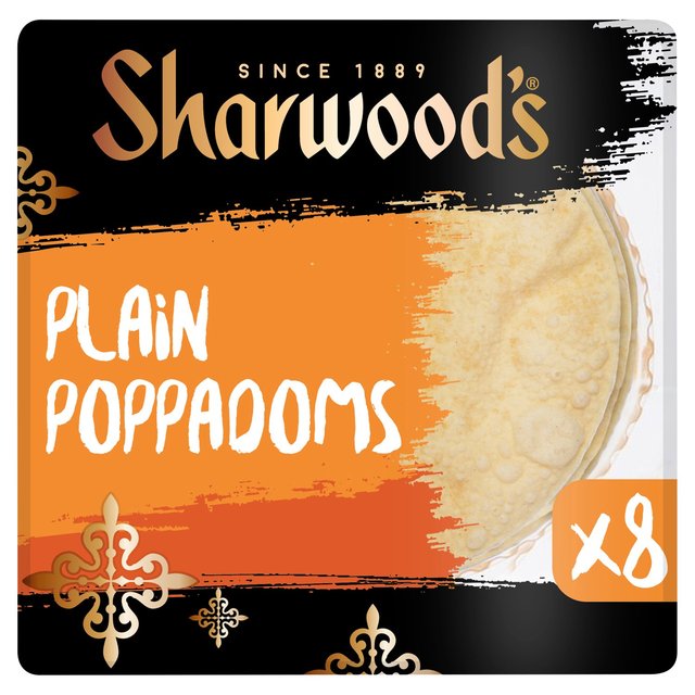 Sharwood's Plain Poppadoms WORLD FOODS M&S Default Title  