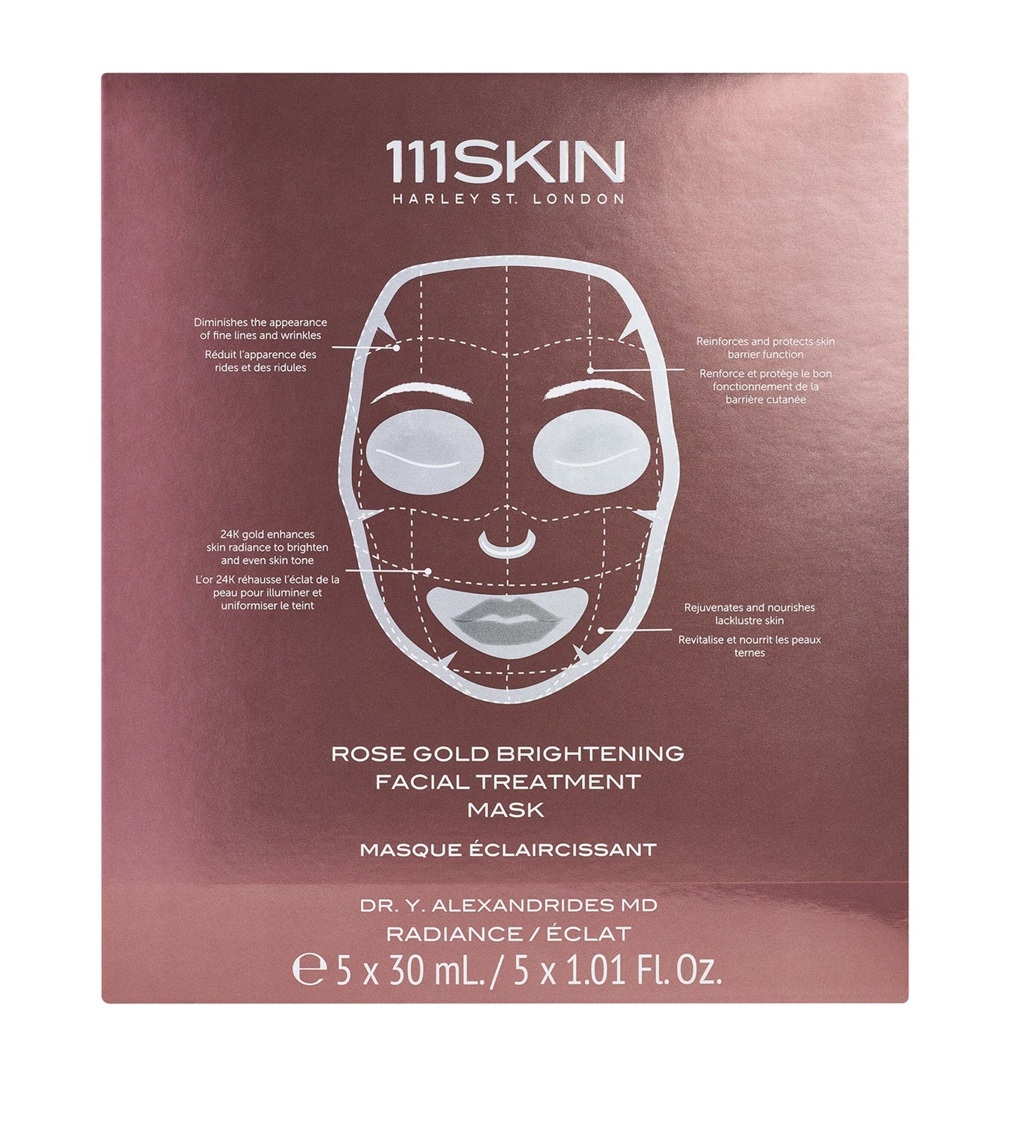 Rose Gold Brightening Facial Treatment Mask (5 x 30ml) GOODS Harrods   