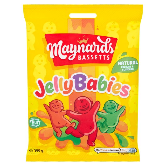 Maynards Bassetts Jelly Babies Sweets Bag