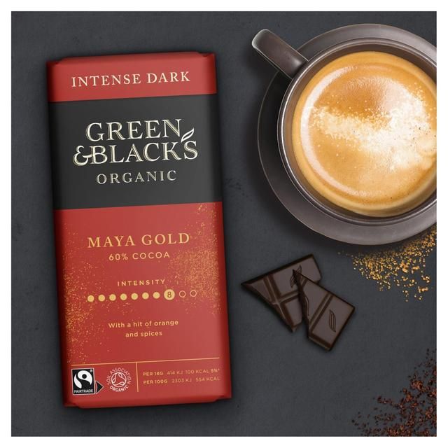 Green & Black's Maya Gold Organic Dark Chocolate Bar Food Cupboard M&S   