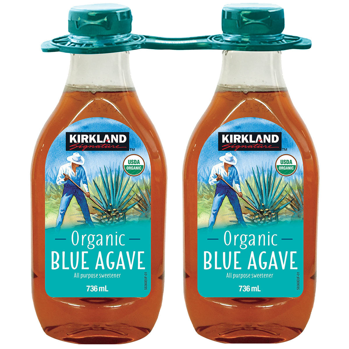 Kirkland Signature Organic Blue Agave Sweetener, 2 x 736ml - McGrocer
