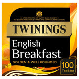 Twinings English Breakfast Tea, 100 Tea Bags Food Cupboard M&S Default Title  