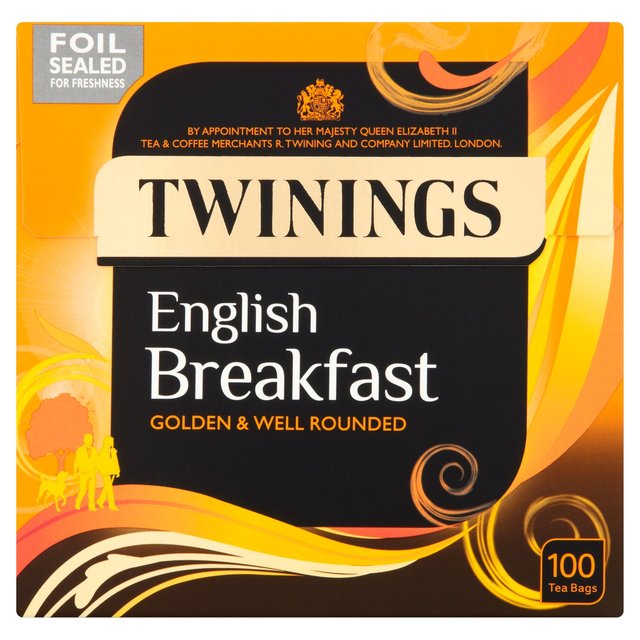 Twinings English Breakfast Tea, 100 Tea Bags Food Cupboard M&S   