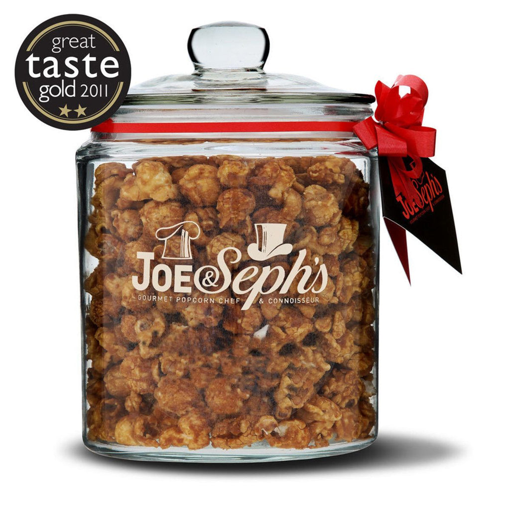 Joe & Seph's Caramel, Macchiato & Scotch Whisky Gourmet Popcorn Gift Jar, 300g