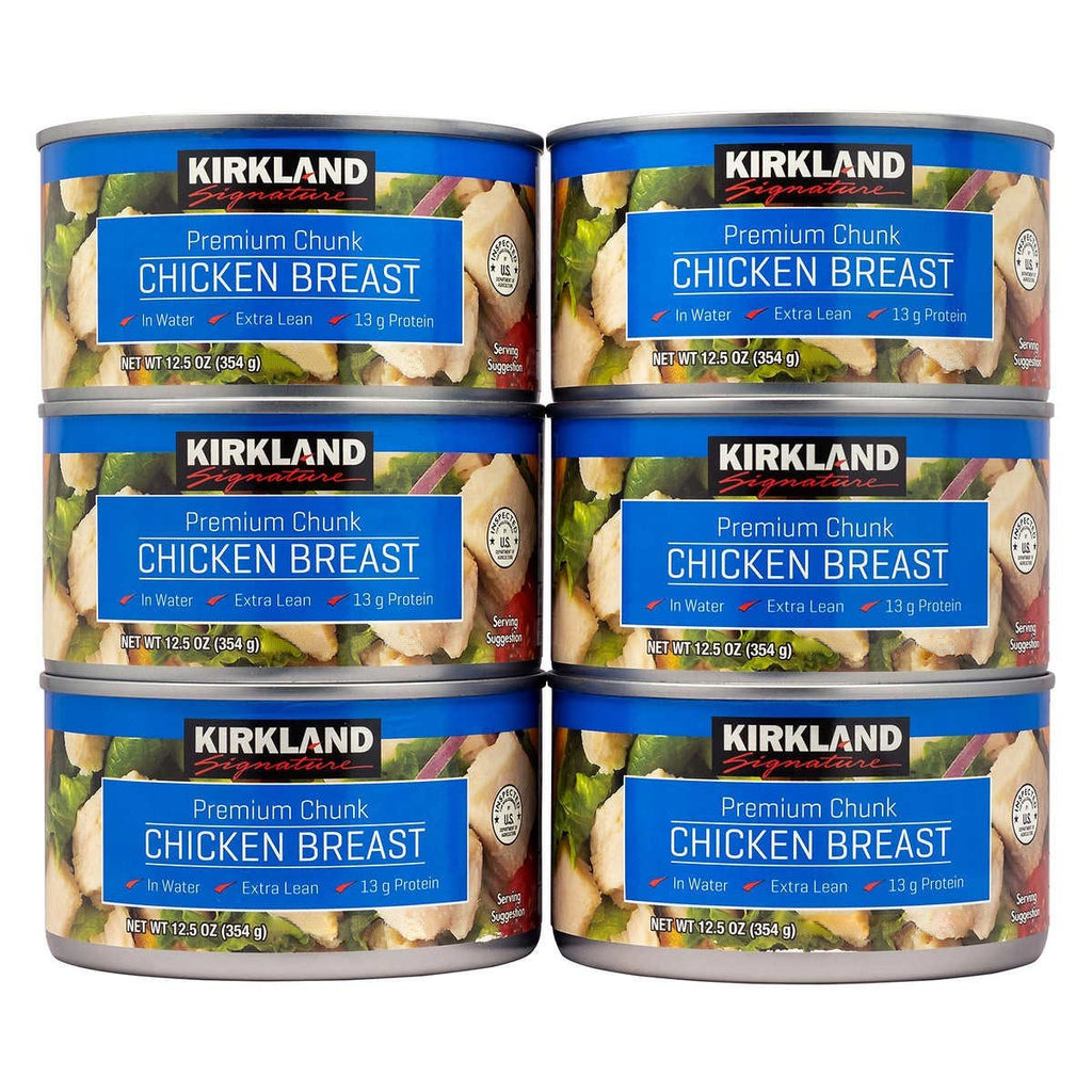 Kirkland Signature Premium Chunk Canned Chicken Breast, 6 x 354g