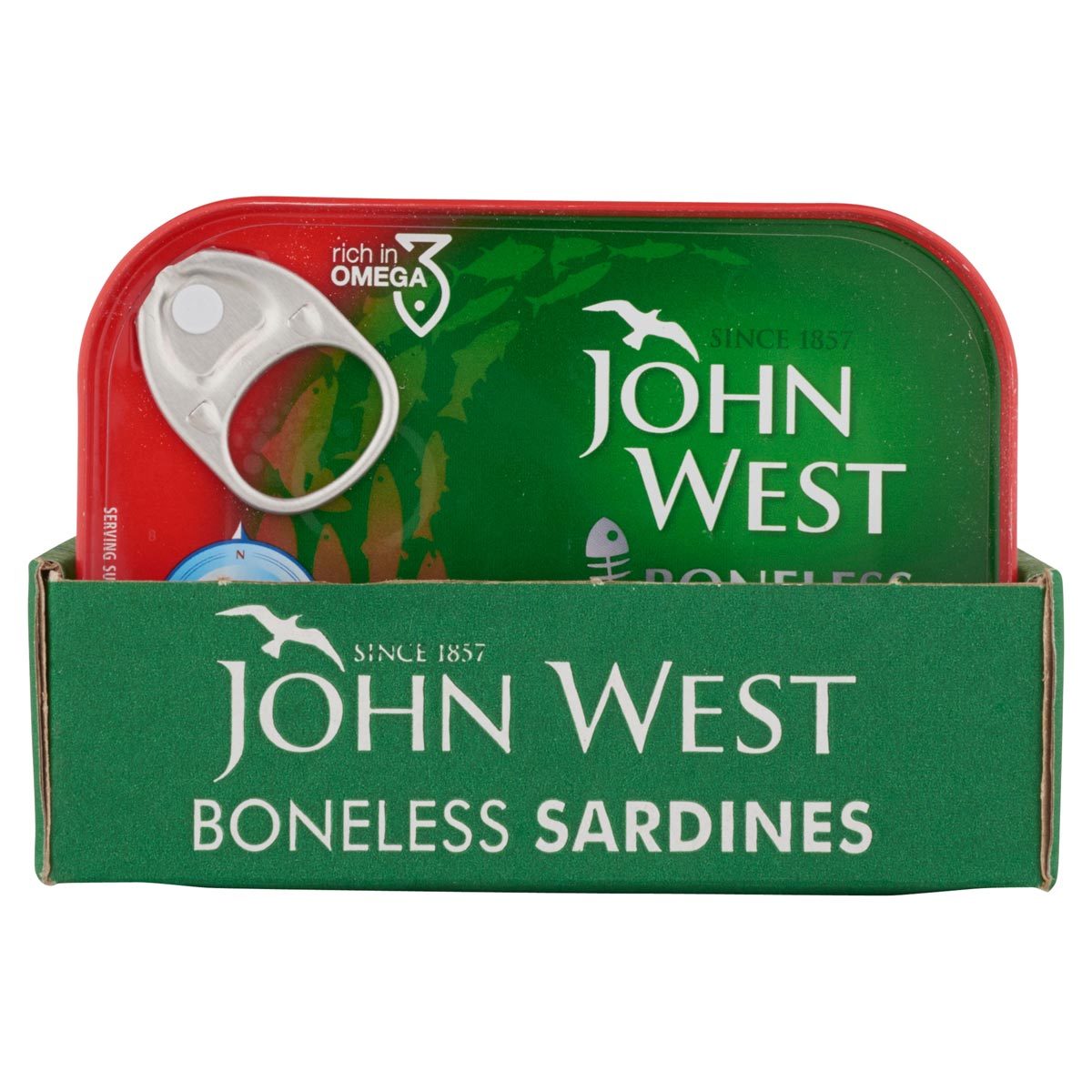 John West Boneless Sardines in Tomato Sauce, 12 x 95g Sauce Costco UK tomato  