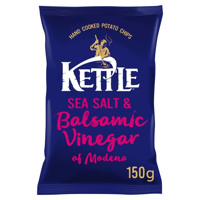 Kettle Chips Sea Salt & Balsamic Vinegar of Modena Sharing Crisps GOODS ASDA   