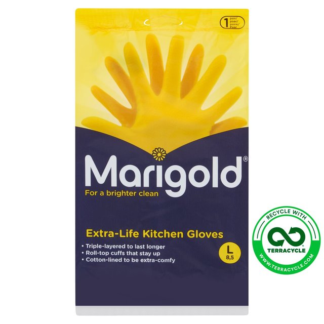 Marigold Extra Life Kitchen Gloves Large Accessories & Cleaning M&S   