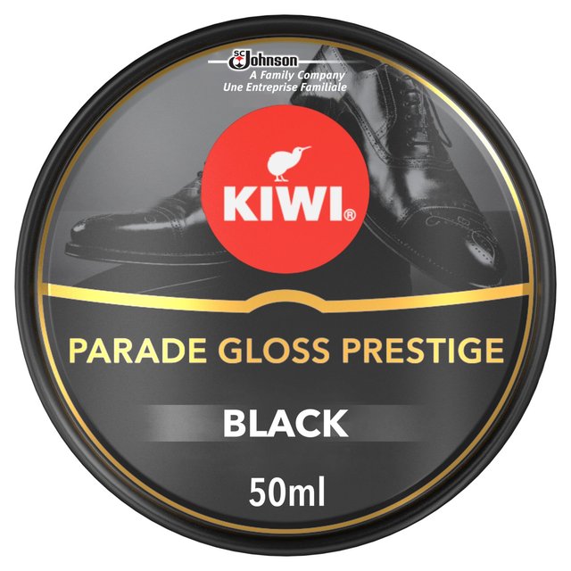 Kiwi Shoe Parade Gloss Prestige Polish Tin Black General Household M&S   