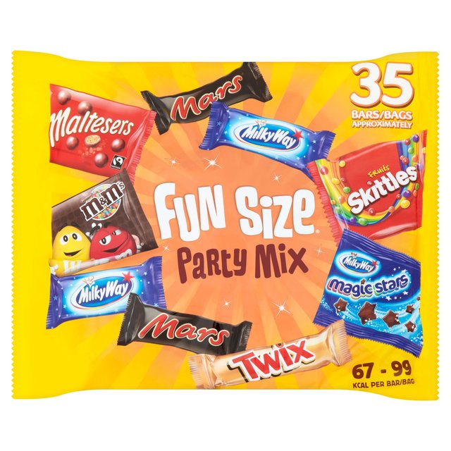 Mars, Maltesers, M&M's & More Funsize Milk Chocolate Party Bag