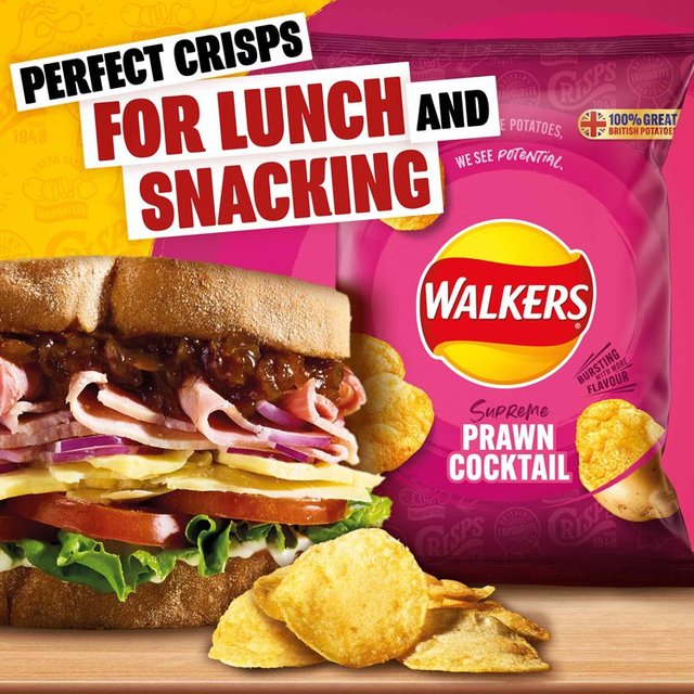 Walkers Prawn Cocktail Multipack Crisps GOODS M&S   