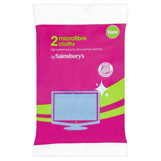 Sainsbury's Microfibre Cloths x2